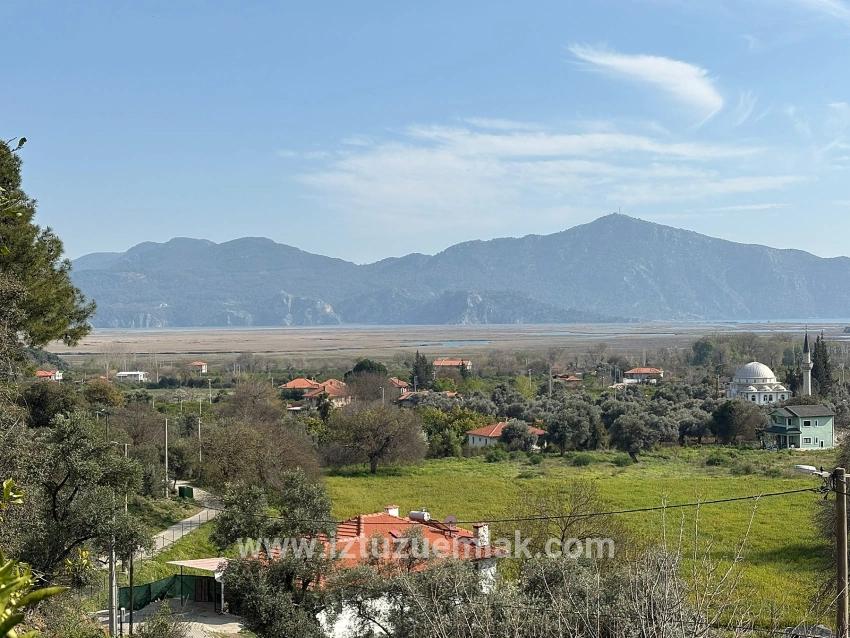 2.023 M² Großes Grundstück In Çandır Village, Köyceğiz, Zu Verkaufen, Mit Miteigentum Und Freiwilliger Aufteilung.