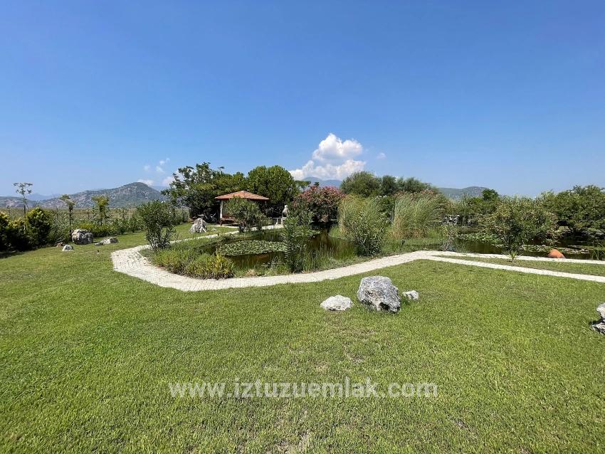Luxury 4+1 Villa For Sale On A 7000m2 Plot With Dalyan Iztuzu Beach View