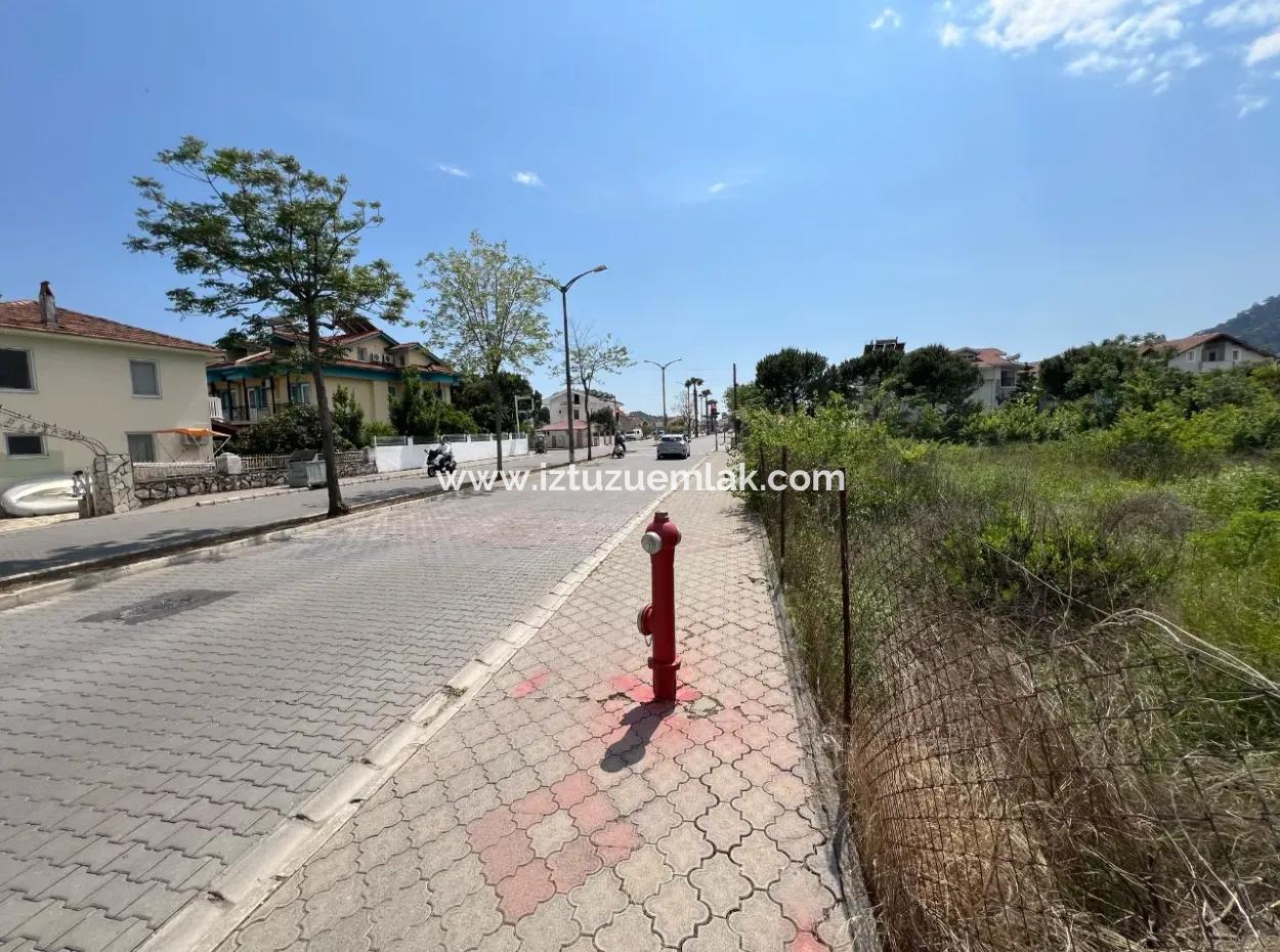 916M2 Commercial And Residential Zoned Land For Sale On The Main Road In Dalyan Gülpınar
