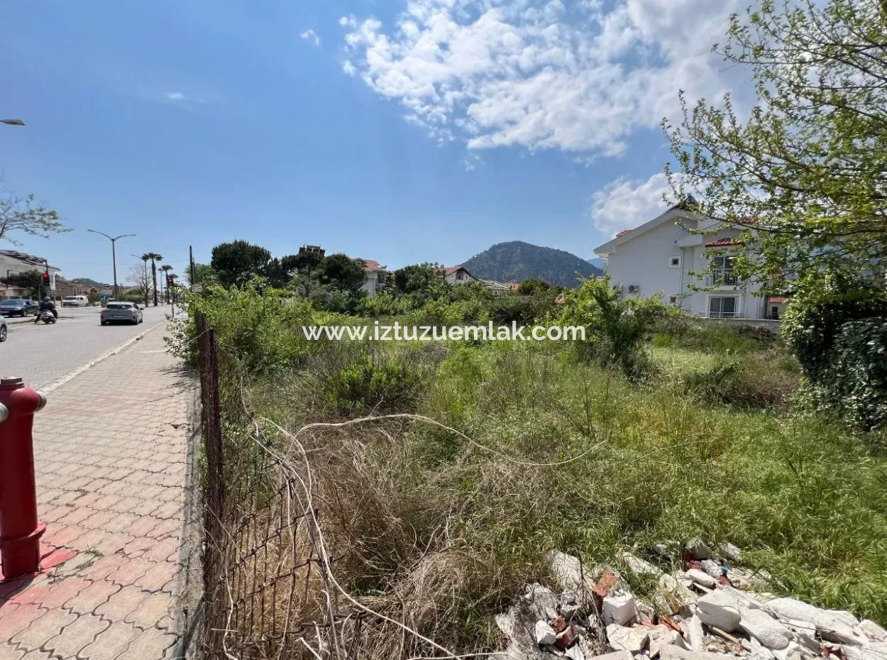 916M2 Commercial And Residential Zoned Land For Sale On The Main Road In Dalyan Gülpınar