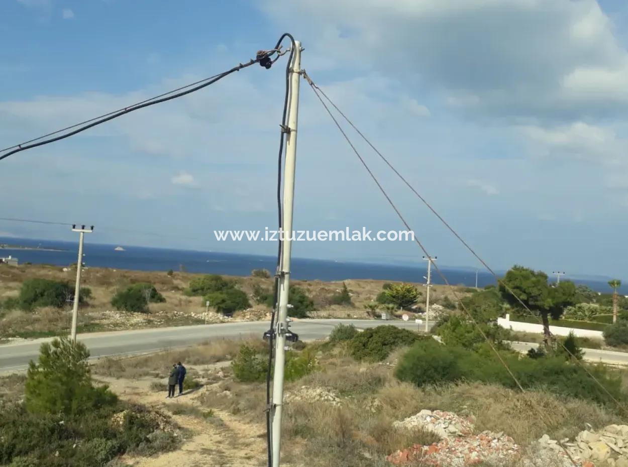 Land For Sale In Çeşme Dalyan Neighborhood With Full Sea View 1176M2 Zoning