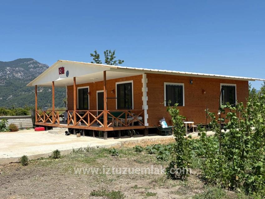 Dalyan Karadağ Mevkiinde 2500m2 Tarla İçerisinde 120m2 Müstakil Ahşap Ev